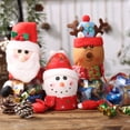 thumbnail image 3 of Inteprter Tarro de dulces de Navidad, botella de almacenamiento de alce, contenedor de galletas, organización de cocina de Navidad, caja de adorno de Kits de decoración para fiestas Muñeco de nieve Inteprter HA007862-02, 3 of 6