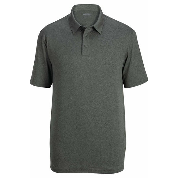 EDWARDS POINT GREY MENS POLO, OLIVE HEATHER, 2XL