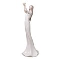 thumbnail image 1 of 13.5 Inch White Porcelain Figurine Slender Girl wButterfly in hand, 1 of 1