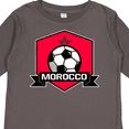 thumbnail image 4 of Inktastic Soccer Morocco Flag Banner Boys or Girls Long Sleeve Toddler T-Shirt, 4 of 5