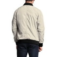 thumbnail image 5 of Victorious Men's Lightweight Contrast MA-1 Bomber Flight Jacket JK752 - Khaki - Large, 5 of 7
