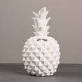 thumbnail image 5 of HOOWIFFY Cute Savings Pot Resin Coin Bank White 1Pcs Pineapple Shape Home Decoration, 5 of 8