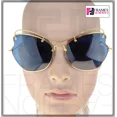 thumbnail image 3 of MIU MIU SCENIQUE Butterfly 56R Blue Red Gold Oversized Sunglasses MU56RS, 3 of 6
