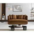 thumbnail image 2 of Meridian Furniture Alder Saddle Velvet Loveseat, 2 of 17