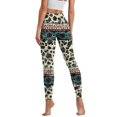 thumbnail image 2 of Renewold Southwest American Tribal Cow Print Womens Yoga Pants with Pockets High Waisted Womens Leggings Fashion Exercise Yoga Leggings Lightweight Activewear Printed Ankle Leggings, S, 2 of 8