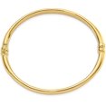 thumbnail image 2 of 14K Yellow Gold Polished Hinged Bangle- Made In Italy, 2 of 6