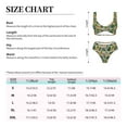 thumbnail image 4 of Kdxio Pineapples Palm Leaves Print Women's 2 Piece High Waisted Wrap Spaghetti Strap Summer Swimsuit Bikini Set-Large, 4 of 7