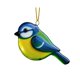 thumbnail image 1 of Adornos navideños de pájaros plásticos, colibrí, petirrojo, búho, regalo conmemorativo para amantes de la naturaleza., 1 of 7