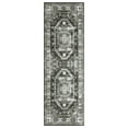 thumbnail image 3 of Haperlare Area Rug Boho Tribal Rug Vintage Distressed Throw Area Rug Faux Wool Accent Rug for Bedroom Living Room, 2' x 6' Gray, 3 of 6