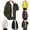 Olive Green, variant on Windbreaker Jackets for Men Cargo Hooded Outdoor Jacket Water Resistant Hiking Casual Coat with Multi Pocket Beige M