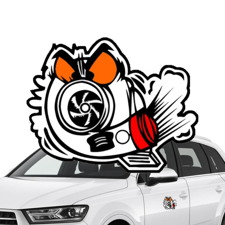 Powered By V@pe Sticker - Funny Decal Cars Turbo Race Vinyl Car