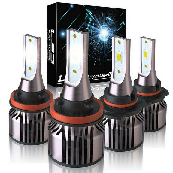 LED Combo CSP Headlight Kit Bulbs Hi Low Beam 4X for 2014-2020 Honda Civic