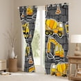 thumbnail image 3 of Homewish Cartoon Truck Blackout Curtains Set of 2 (52x84 Each) for Female Men Adults,Transportation Theme Window Curtains,Car Theme Curtains and Drapes,Luxury Bedroom Decor, 3 of 6