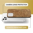 thumbnail image 6 of Case Yard Wooden Case Outside Soft TPU Silicone Slim Fit Shockproof Wood Protective Phone Cover for Girls Boys Men and Women Supports Wireless Charging Maya Calendar Design case for iPhone-11-Pro-Max, 6 of 7