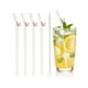 thumbnail image 1 of Uxcell 4 Pcs Popotes de Vidrio Reutilizables, Popote de Vidrio de 7.87" Resistente a Roturas, Popotes Lindos y Transparentes para Whisky, Café, Jugo, Refrescos y Té, Gris, 1 of 6