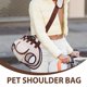 thumbnail image 3 of SHOWERORO 1Jgo Bolso Bandolera Para Mascotas Beige Para Viajes Y Paseos Con Perros Y, 3 of 6