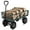 Green, variant on Heavy Duty Steel Garden Cart Folding Utility Wagon With Removable Cart Liner Steel Garden Cart, Heavy Duty 500 Lbs Capacity, with Removable Mesh Sides to Convert Into Flatbed, Metal Wagon with 2-in-1