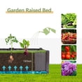 thumbnail image 6 of 63"x16"x8" Large Outdoor Raised Planter Box, Self-Watering Rectangular Garden Bed with Drainage Plug, Deep Elevated Planter for Patio, Balcony, Deck, 6 of 7