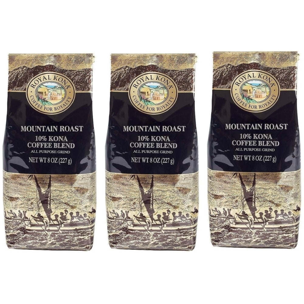 Royal Kona Coffee, 10 Kona Blend, Mountain Roast, Pre