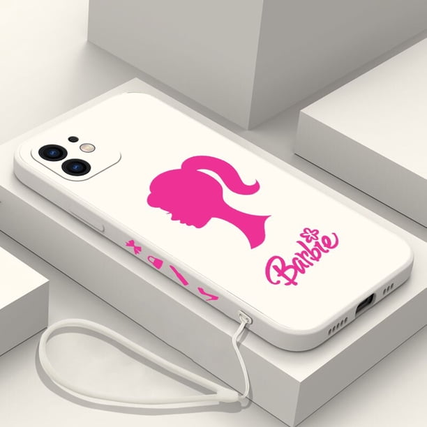 Disney-funda de teléfono de muñeca rosa para iPhone 14, 13, 12, 11 Pro, Mini, X, XR, XS, MAX, SE20, 8, 7 Plus, 6, 6S Plus, Barbies de silicona Fivean unisex