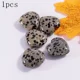 thumbnail image 3 of 1 pieza de piedras y cristales naturales auténticos de 25 x 10 mm, piedras preciosas de amor con forma de corazón grande, 7 chakras, bricolaje para collares, curación, Reiki, minerales S17, 3 of 5