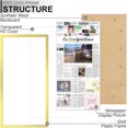 thumbnail image 2 of Fxojyvo 11x22 Newspaper Frame Set of 4, Display 11 x 22 Inch Newspaper Front Page for Wall, Light Weight and High Transparent Picture Frame - 4 Pack/Gold/11by22, 2 of 7