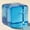 Blue Cube, variant on Cheese Block Squeeze Toy, Realistic Food Slippery, Stress Relief Fidget for Home and Office, Soft Sensory Texture, Hand Grip and Tension Release Accessory