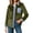 Green, variant on Women's Velvet Denim Trim Shirt Long Sleeve Button Down Casual Blouse Contrast Chambray Collar Rolled Cuffs Shirts with Chest Pocket, Soft Velour blouses, Smart Casual Outerwear