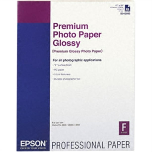 EPSON Premium Glossy Photo Paper (250)- LexJet - Inkjet Printers
