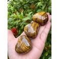 thumbnail image 6 of Tiger Eye Gemstone Hearts, Polished Tiger Eye Puffy Hearts, Tiger Eye Palm Stone, Tiger Eye Heart (10 Hearts）, 6 of 8