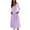 Purple, variant on Dresses for Women Casual Ladies' Casual Loose Solid Color Round Neck Long Dresslong Sleeved Round Neck And Ankle Dress Family Gifts Black, M