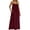 Wine, variant on Sleeveless Slip Dress for Women Round-Neck Backless Lounge Dress with Pockets in Solid Olive Green for Sleepwear and Casual Wear
