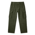 thumbnail image 7 of Loose Cargo Pants for Men,Straight Leg Casual Wide Leg Trousers with Multi Pockets for Hiking and Traveling, 7 of 7