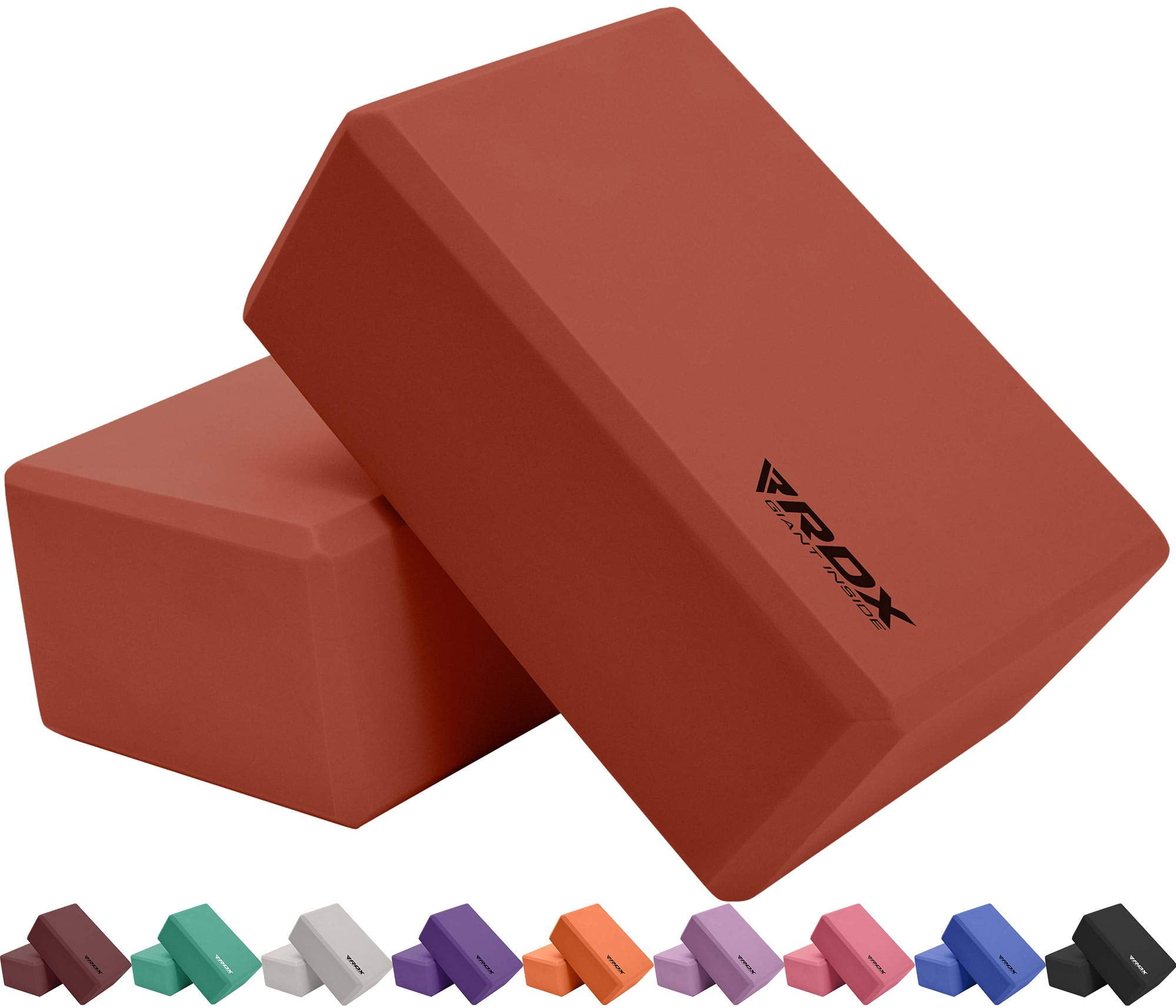RDX Yoga Block, NonSlip HighDensity Eva Foam, Easy Grip Surface for Stability Strength