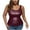 Wine, variant on Aofany Tank Top for Women Solid Color Round Neck Sleeveless Causal Vests Blouse Plus Size Slim Fit Tank Tops