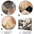 thumbnail image 3 of Designart "Geometric Horizons in Pink and Gold I" City Geometric Metal Wall Art, 3 of 5