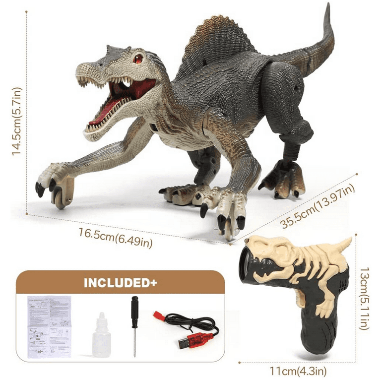 Gkcity Remote Control Dinosaur Toys For Kid Walking Rc Boys 5 7rc Jurassic Velociraptor 8 12robot With Light
