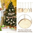thumbnail image 2 of Bxmavoj 30pcs Natural Wood Slices Unfinished Wooden Log Kit Predrilled Wood Chip with Rope Round Wooden Circles for Arts Painting DIY Crafts Wedding Decorations Christmas Ornaments, 2 of 8