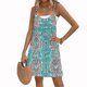 thumbnail image 2 of Falda Midi de Cintura Elástica Alta de la Mujer Falda de Pantalones Cortos Deportivos Elegantes de Tenis de Cintura Alta de San Patricio, 2 of 6