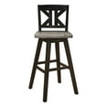 thumbnail image 5 of OakvillePark Roscoe Swivel Pub Height Barstool (Set of 2), Black/Gray, 5 of 7