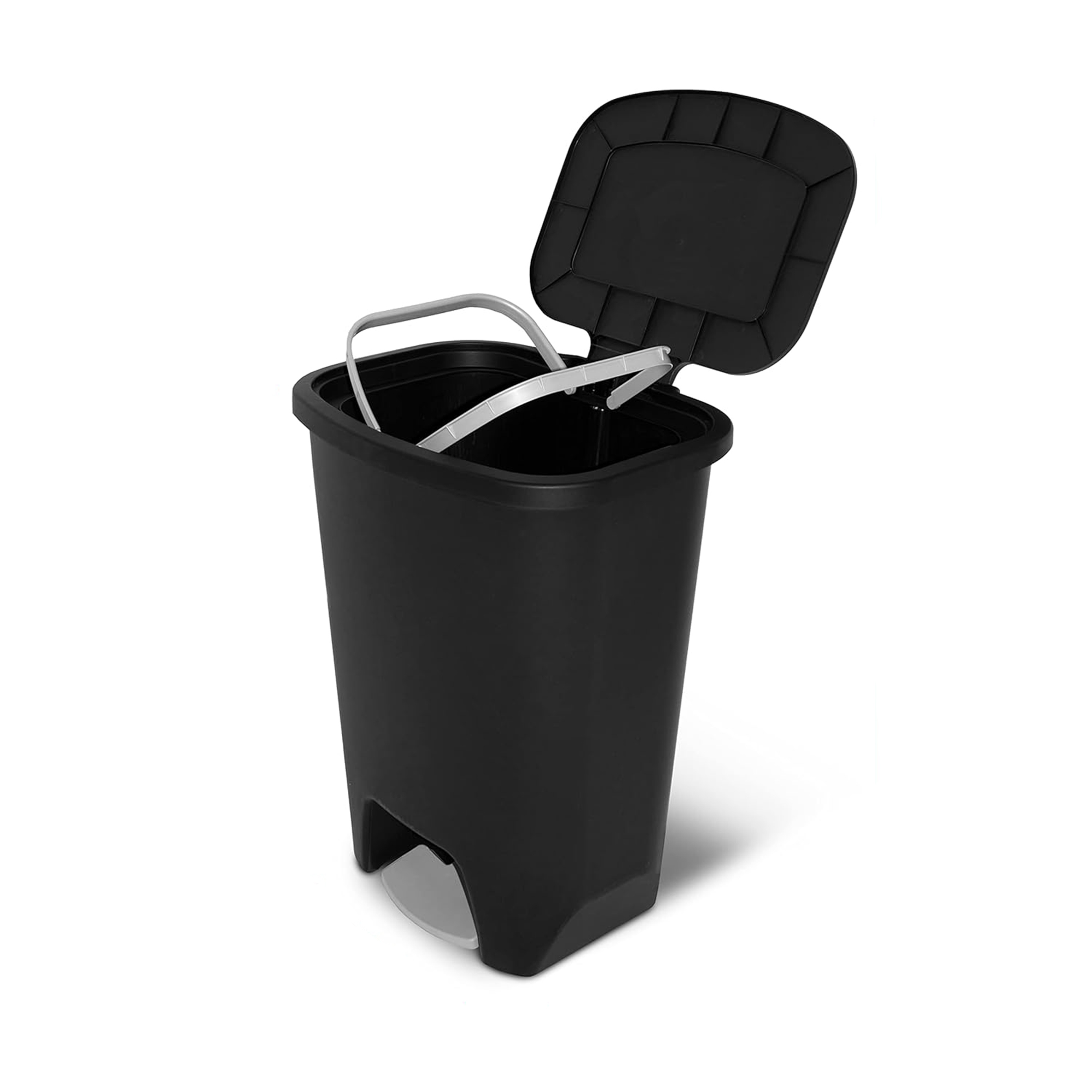 Glad 20-Gallon Step Trash Can with Odor Control, Black photo 3