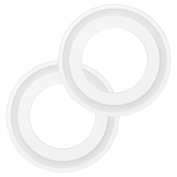 Uxcell 2-Pack Silicone O-Rings Gasket 1.2 in/29.3mm O-Rings Seal Gasket Fits for OD 2 in/50.5mm Sanitary Pipe Weld Ferrule White