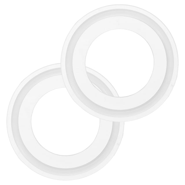 Uxcell 2-Pack Junta de anillos O de silicona 1.2 in/29.3mm Junta de sellado anillo O se adapta a OD 2 in/50.5mm Ferrule de soldadura sanitaria blanca
