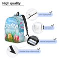 thumbnail image 5 of Xecao Happy Easter for Canvas College Laptop Backpack, Durable Rucksack Travel Notebook Bag School Backpack Book Bag for Men Women, 5 of 8