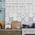 thumbnail image 5 of SONGAUN 24pcs Grey Moroccan Tile Stickers, Moroccan Tile Decal, Kitchen Bathroom Wall Tile Stickers, Grey Cement Tiles Decal Splashback, New Wall Stickers Home Decor, 5 of 7