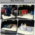 thumbnail image 3 of Bulopur Solid White Car Trunk Mat 29" x 39", Soft Solid Color Cargo Liner, Waterproof Non-Slip Rear Cargo Mat for SUV Sedan Truck, 3 of 7