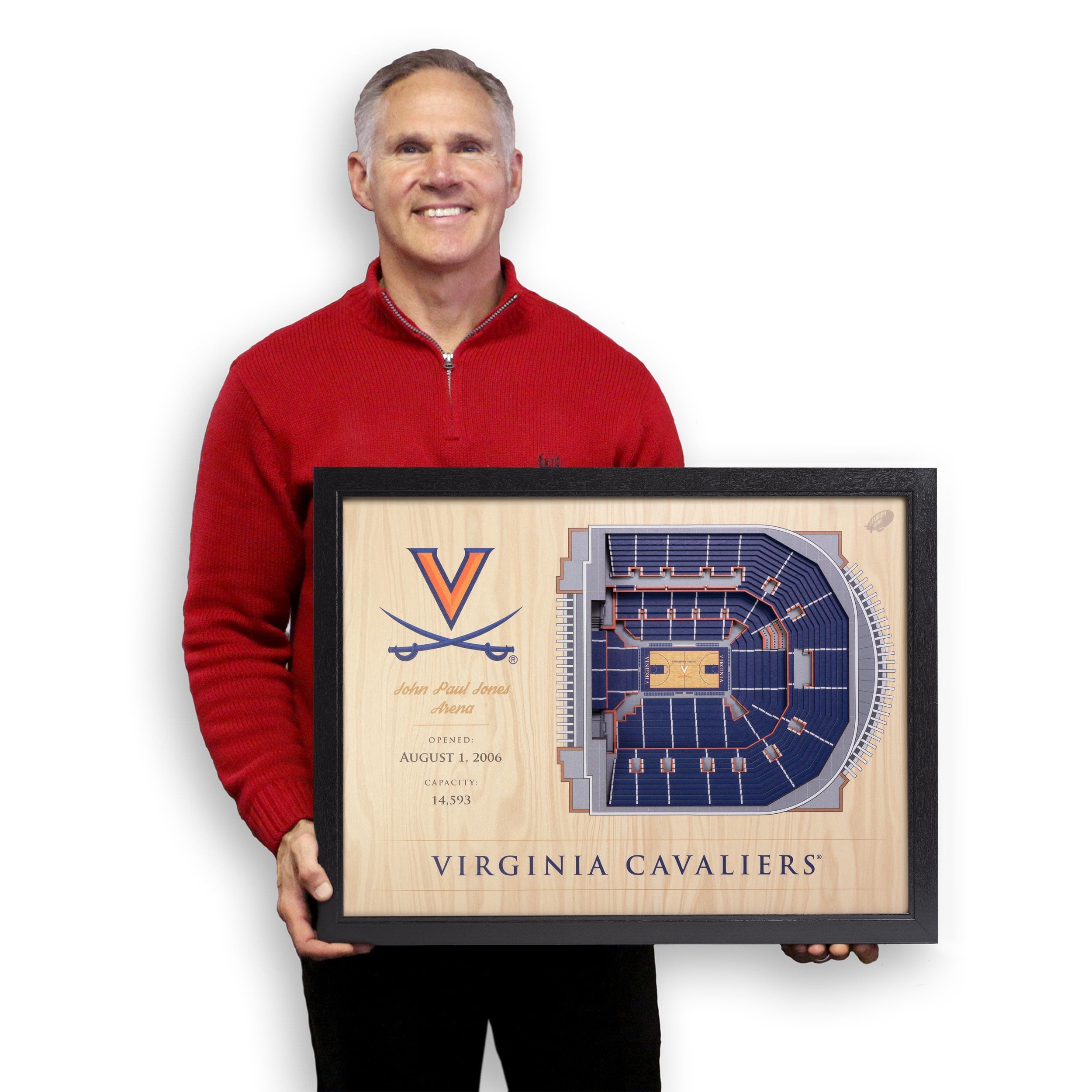 YouTheFan NCAA Virginia Cavaliers BB 25-Layer Stadiumview Wall Art