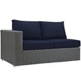 thumbnail image 5 of Modway Sojourn Outdoor Patio Sunbrella® Left Arm Loveseat in Canvas Navy, 5 of 5