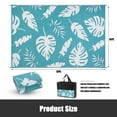 thumbnail image 4 of MeyJey Outdoor Rug, 6'x9' Reversible Waterproof Area Rug, Plastic Mat for RV Patio Camping, Teal, 4 of 8