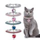 thumbnail image 2 of Zhuge Collar de decoración para mascotas, accesorio para gatos y perros, rango ajustable, collar para cachorros, gatos, accesorios de aseo para mascotas, L, rojo, 2 of 3